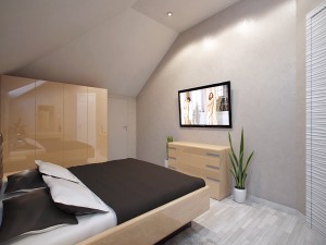 Sketches of interior design of bedrooms